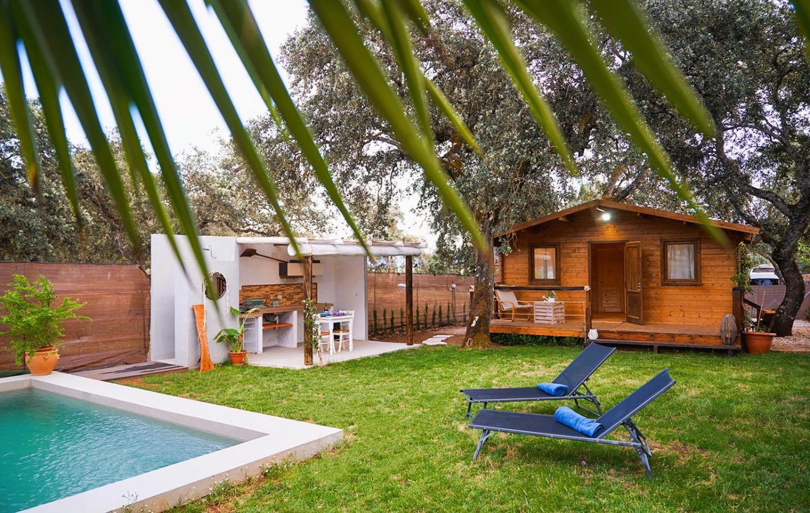 Cabana Rural El Arbol Near Setenil - Ronda Con Piscina Zewnętrze zdjęcie